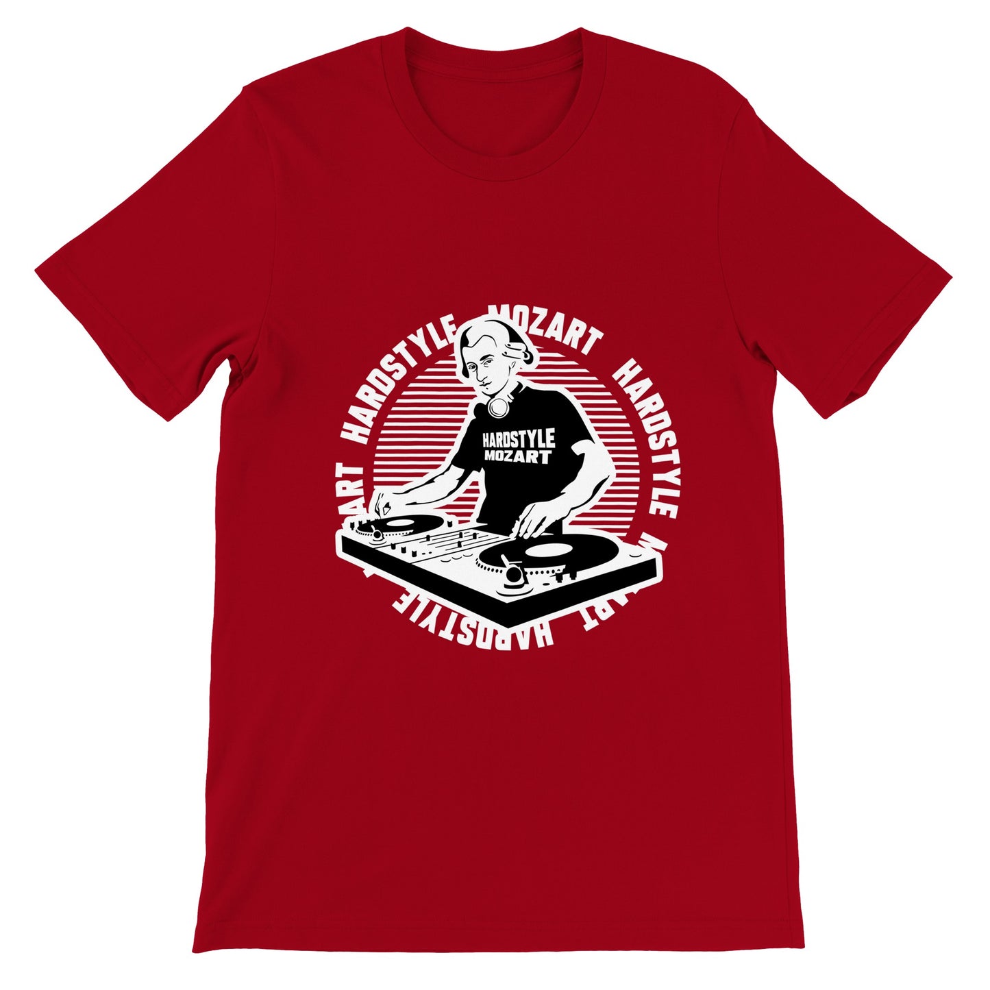 Mozart Hardstyle - Premium Männer / Unisex T-Shirt mit Rundhalsausschnitt