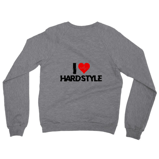 I love Hardstyle - Premium Männer / Unisex Pullover mit Rundhalsausschnitt