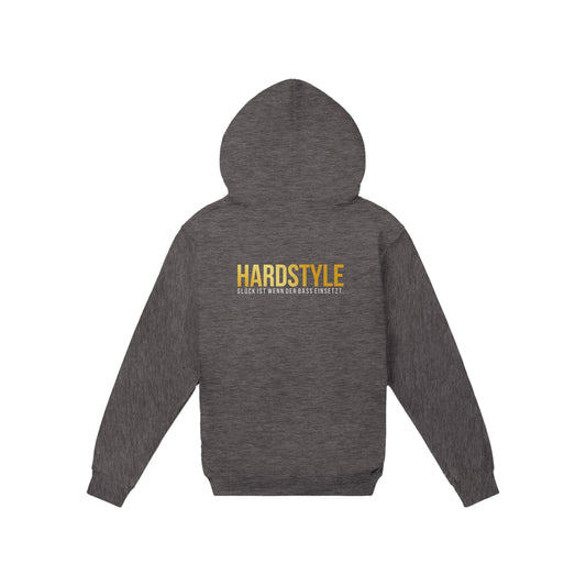 Hardstyle, Glück ist wenn der Bass einsetzt - Premium Männer / Unisex Hoodie mit Reißverschluss