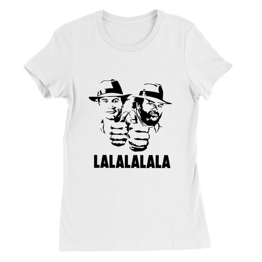 Lalalalala - Premium Damen-T-Shirt mit Rundhalsausschnitt