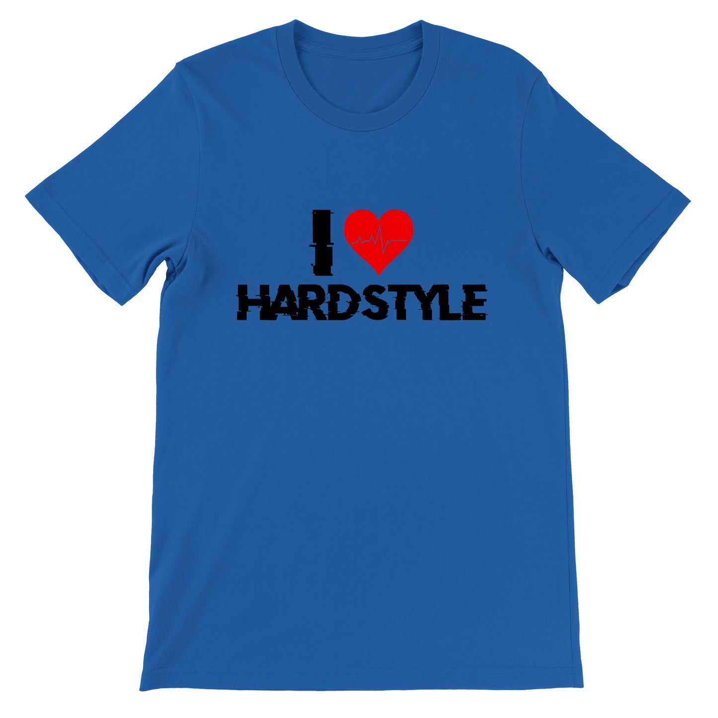 I love Hardstyle -Premium Männer / Unisex T-Shirt mit Rundhalsausschnitt