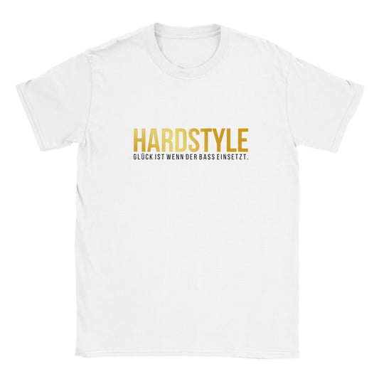 Hardstyle, Glück ist wenn der Bass einsetzt -  Klassisches Kinder Rundhals T- Shirt