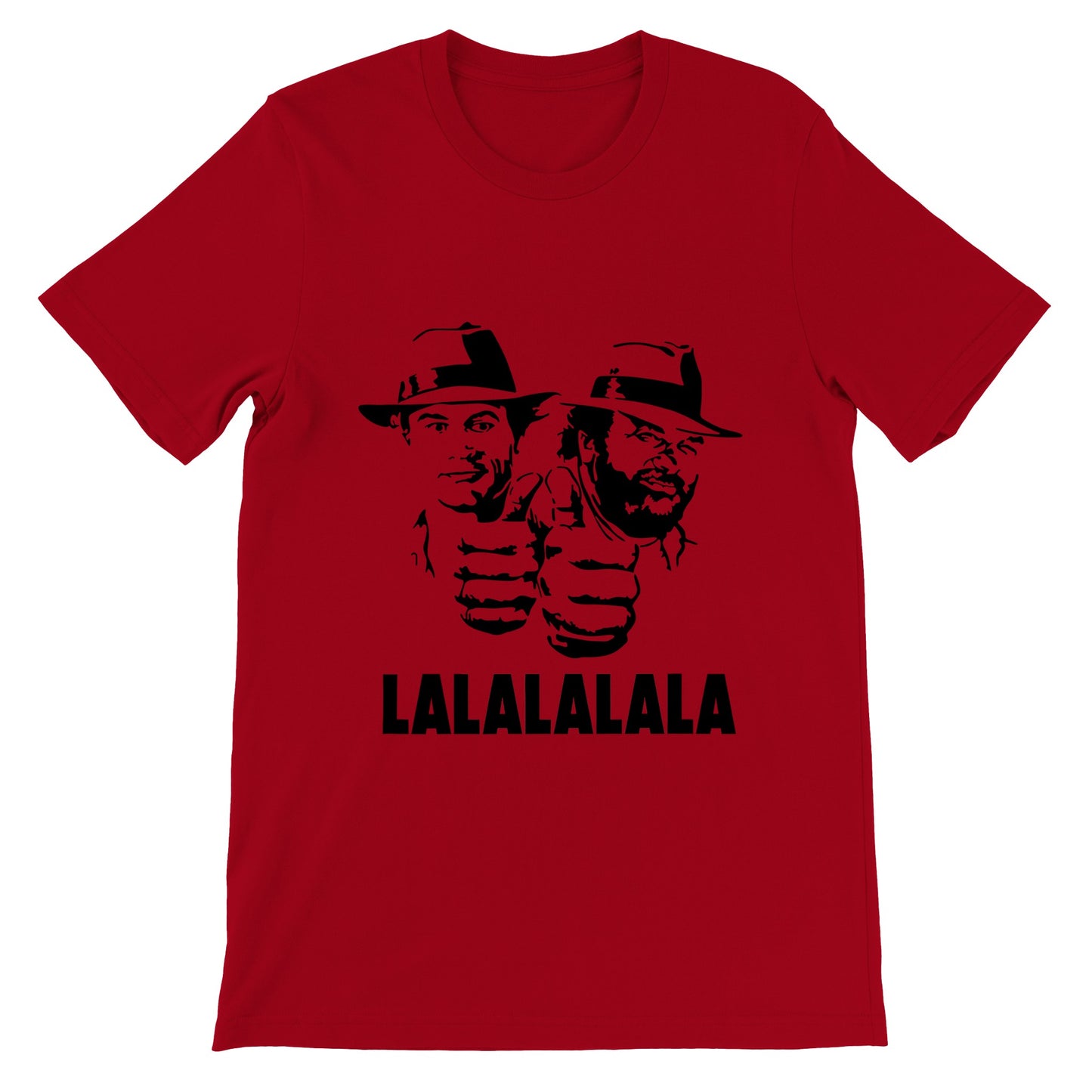Lalalalala - Premium Männer / Unisex T-Shirt mit Rundhalsausschnitt