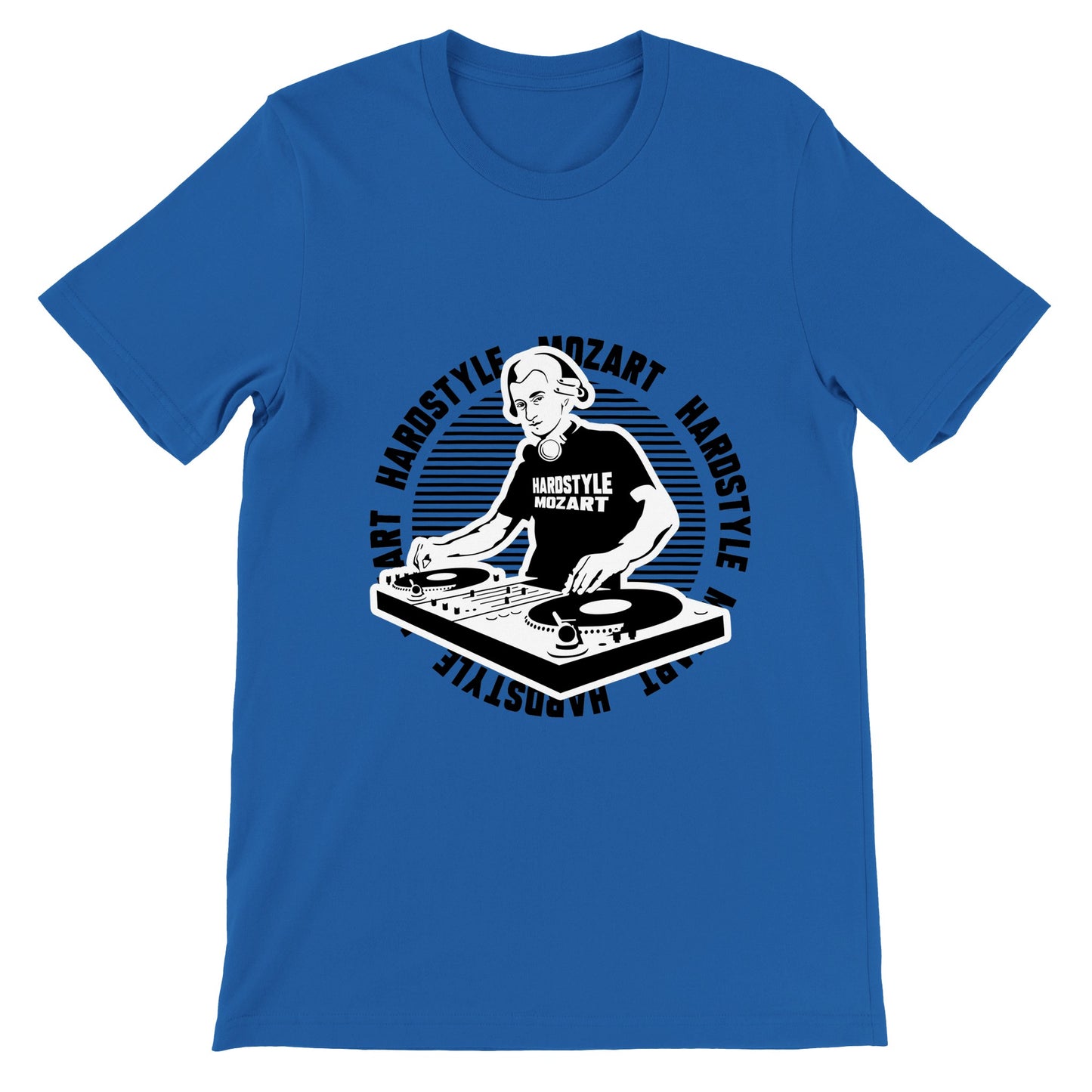 Mozart Hardstyle - Premium Männer / Unisex T-Shirt mit Rundhalsausschnitt