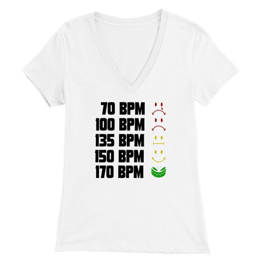 BPM - Premium Damen-T-Shirt mit V-Ausschnitt